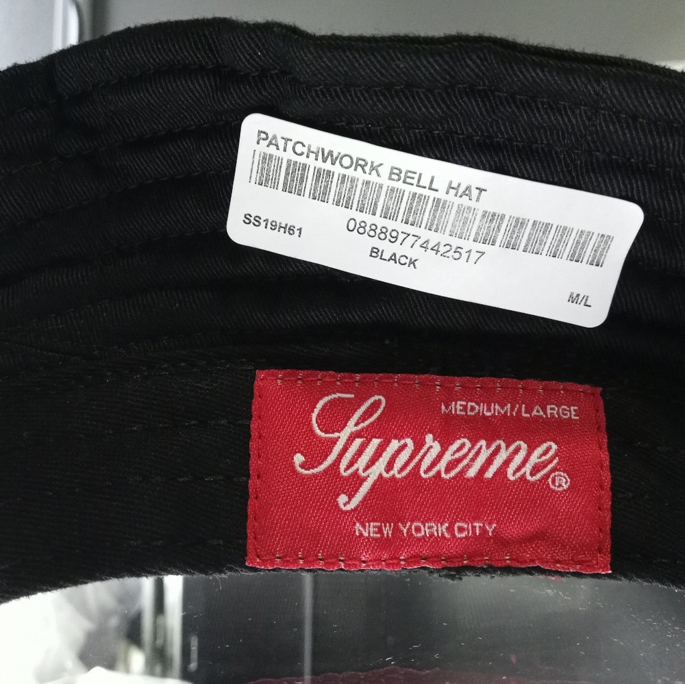 Supreme - patchwork bell hat